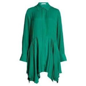 Alice + Olivia Emerald Green Asymmetrical Dress